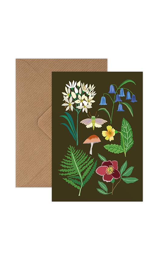 Brie Harrison Greetings Card - Woodland