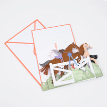 Load image into Gallery viewer, Meri Meri Concertina Birthday Card - Horse
