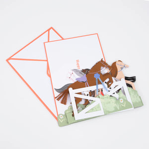 Meri Meri Concertina Birthday Card - Horse