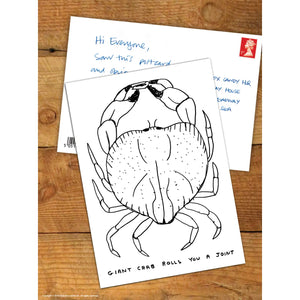 David Shrigley Postcard - Giant Crab