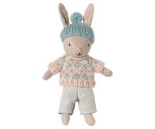 Load image into Gallery viewer, Maileg Micro Winter Bunny - Sand/Mint
