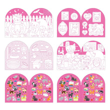 Load image into Gallery viewer, Petit Collage Colouring Book with Stickers - Cats
