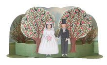 Load image into Gallery viewer, Elizabeth Harbour Diorama Greeting Card - Wedding Couple
