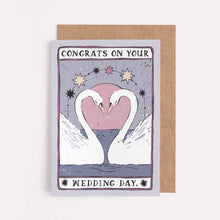 Load image into Gallery viewer, Swans Wedding Card | Same Sex Wedding Cards | Pride
