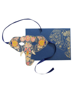 Elephant Mask Greeting Card by East End Press