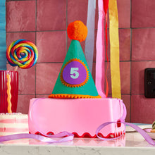 Load image into Gallery viewer, Brights Customisable Felt Party Hat
