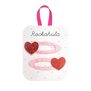 Rockahula Kids Hair Clips - Glitter Love Heart