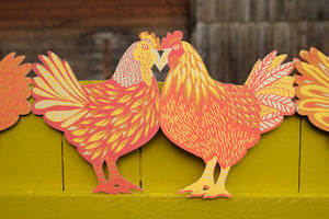 East End Press Concertina Paper  Garland - Chickens