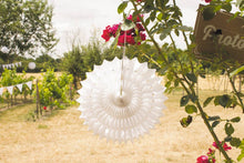 Load image into Gallery viewer, Large Paper Fan 53 cm - White
