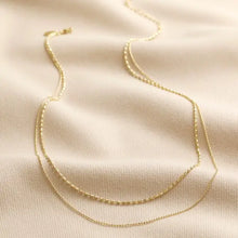 Load image into Gallery viewer, Lisa Angel Gold Necklace - Double Ball Chains
