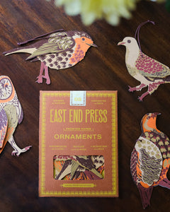 East End Press Paper Ornaments - Winter Birds