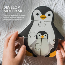 Load image into Gallery viewer, Penguins Wooden Puzzle
