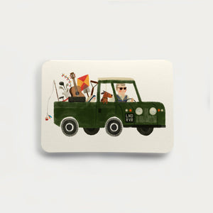 Oldfield Design Co Greetings Card - 
Dad's Land Rover