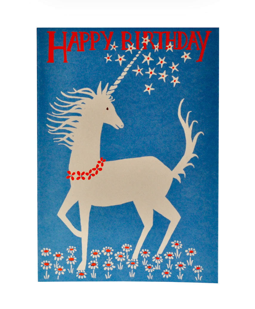 Very Large Card, Birthday Unicorn by Cambridge Imprint