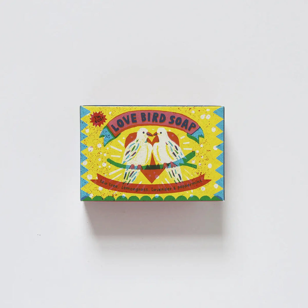 The Printed Peanut Soap - Love Birds - Tea Tree, Lemongrass, Lavender & Peppermint