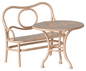 Maileg -Cafe Set  Pale Powder - Mouse