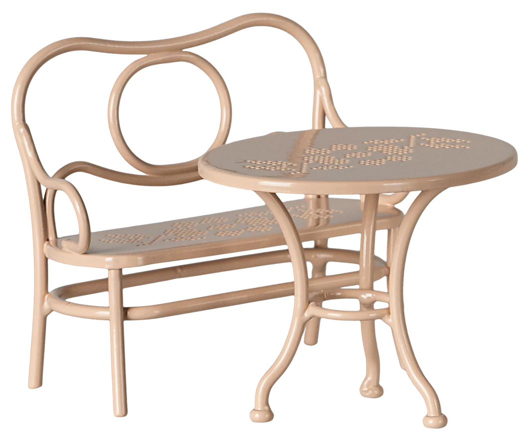 Maileg -Cafe Set  Pale Powder - Mouse