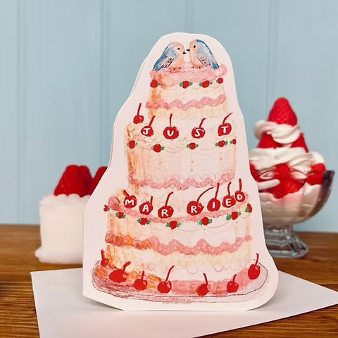 Laura Skilbeck Wedding Card - Wedding Cake