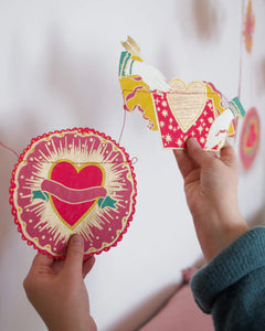 East End Press Paper Garland - Hearts