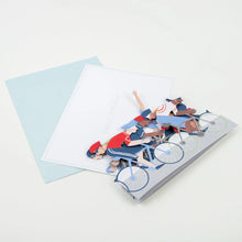 Load image into Gallery viewer, Meri Meri Concertina Birthday Card - Cycling
