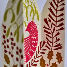 Load image into Gallery viewer, Extra Special Triptych Card - Hidden Winter Bird by Cambridge Imprint
