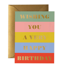 Birthday Wishes  Birthday Card by Rifle Paper Co.