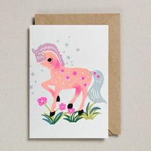 Load image into Gallery viewer, Petra Boase Riso Papercut Card - Pony
