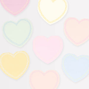 Meri Meri - Small Napkins Pastel Hearts