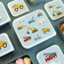 Load image into Gallery viewer, Lunch and Snack Box Set - Vehicles &amp; Cars
