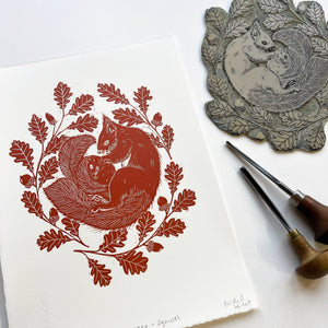 Greetings Card - A Winter's Sleep - Badger