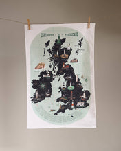 Load image into Gallery viewer, Oldfield Design Tea Towel - Lighthouses of the United Kingdom
