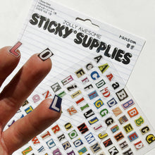 Load image into Gallery viewer, Sticky Supplies Sticker Sheet - Ransom Letters A5
