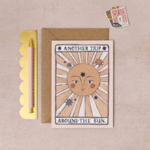 Load image into Gallery viewer, Tarot Sun Birthday Card | Tarot Card | Sun Greeting Cards
