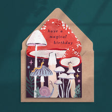 Load image into Gallery viewer, Mushroom Birthday Card | Magic Mushrooms Card
