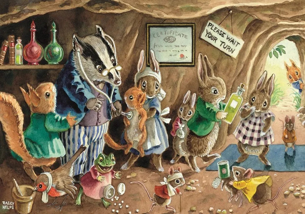 Visit to the Doctor Greetings Card by The Porch Fairies