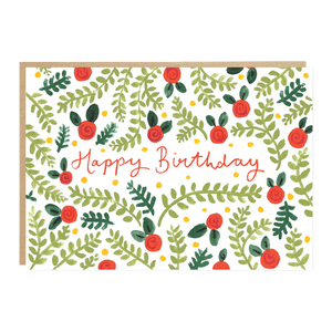 Jade Fisher Greetings Card - Birthday Roses