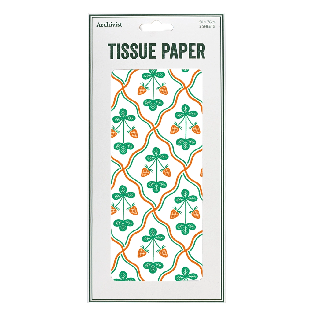 Strawberry Tissue Papper by Archivist