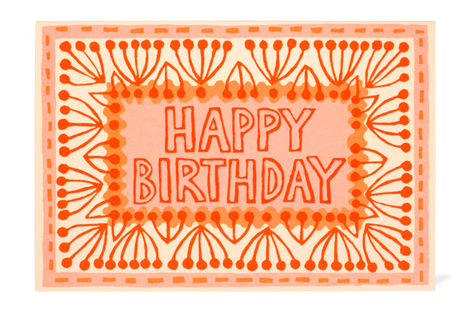 Greeting Card - Happy Birthday Neon  by Cambridge Imprint
