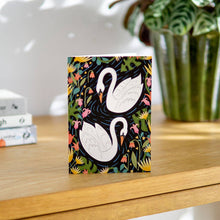 Load image into Gallery viewer, Maz Leyden Greeting Card - Swans
