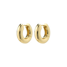 Load image into Gallery viewer, AICA Recycled Chunky Hoop Earrings Gold Plated by Pilgrim
