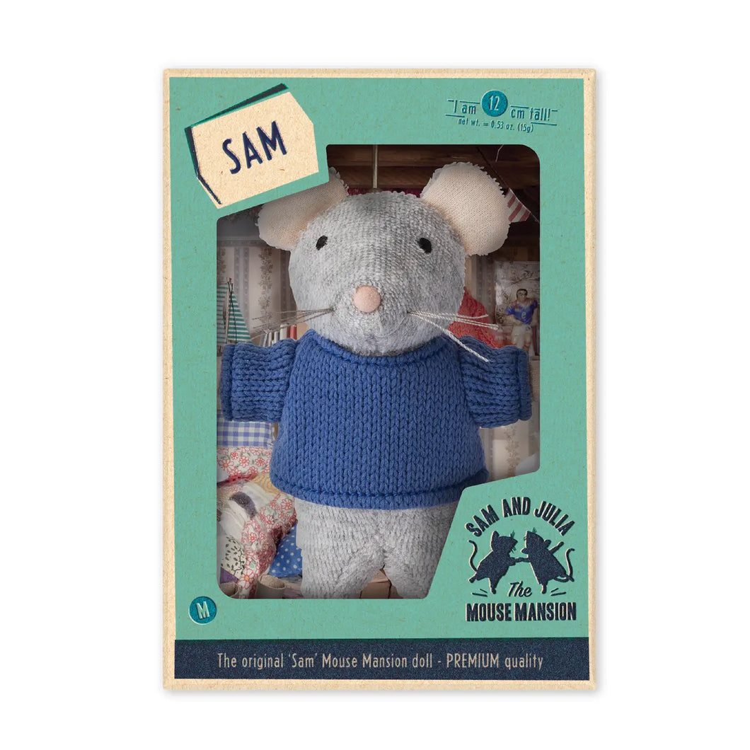 Sam & Julia Plush Mouse 12cm  -  Sam