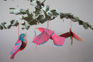 Party Birds Paper Ornaments by East End Press