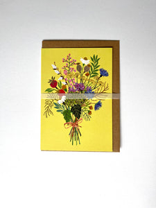 Brie Harrison Greetings Card - Wild Posy