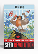 Load image into Gallery viewer, Borage Wildflower Seeds – Edible Pollinator Garden Favourite
