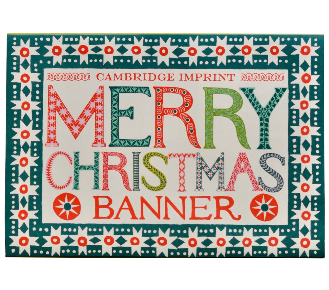 Merry Christmas Banner by Cambridge Imprint