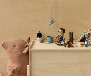 Maileg Little Brother Mouse - Cowboy On Rocking Horse