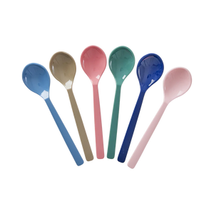 Rice DK - Melamine Spoons, Set of 6 - A New York Minute Colours