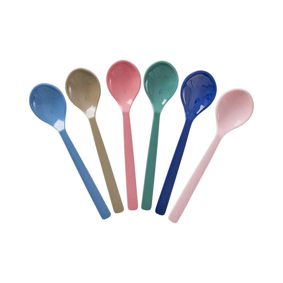 Rice DK - Melamine Spoons, Set of 6 - A New York Minute Colours