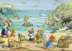 Teddy Bear Beach  Card by The Porch Fairies
