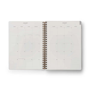 Rifle Paper Co. 2025 Softcover Spiral Bound 12 Month Planner - Roses